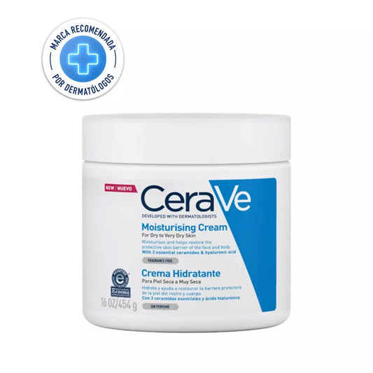 454 g Crema Cerave Hidratante
Sin perfume